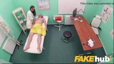 Fake hospital masseuse hot wet pussy and squirting orgasms cure backache