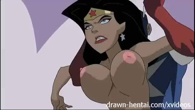Superhero hentai - wonder woman vs captain america